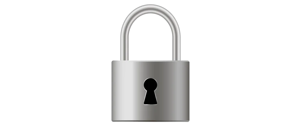 secure metal lock wide