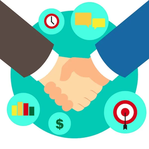 Money handshake