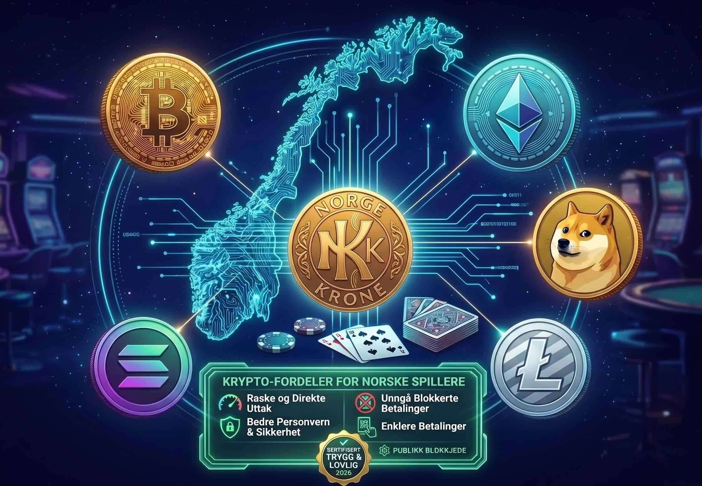 Krypto gjør det enklere å spille casino