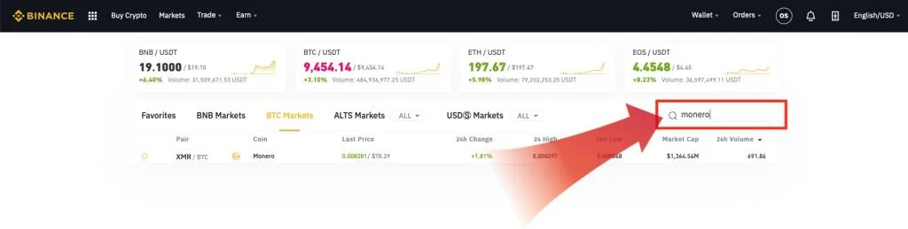 köp monero sök