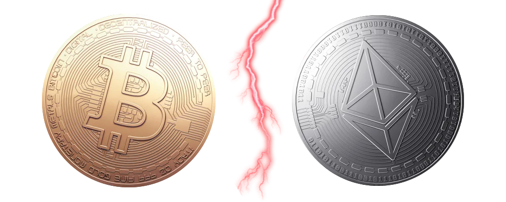 bitcoin vs ethereum blixten