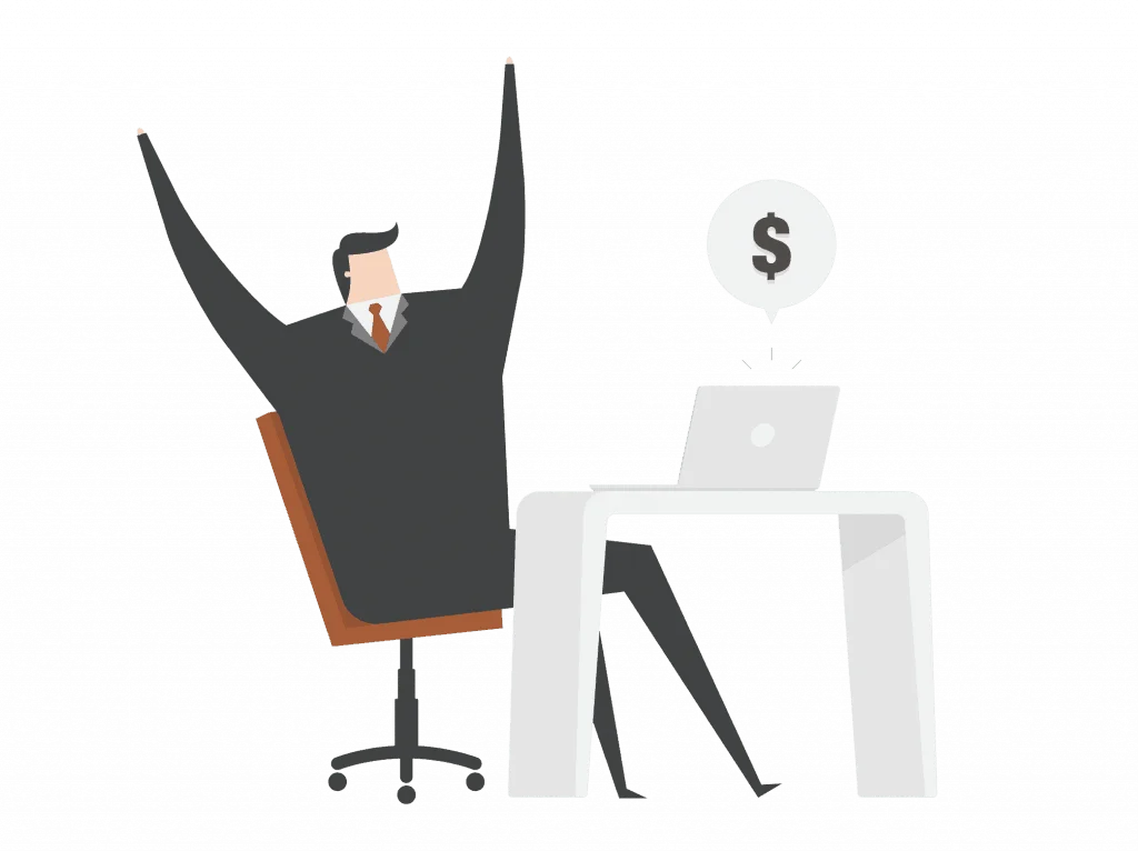 Person som tjänar pengar