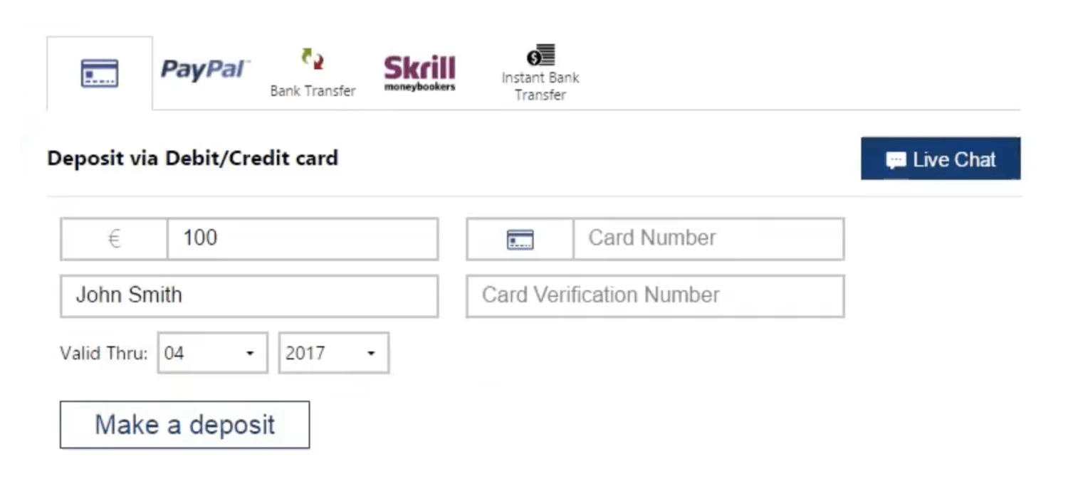 Plus500 deposit money