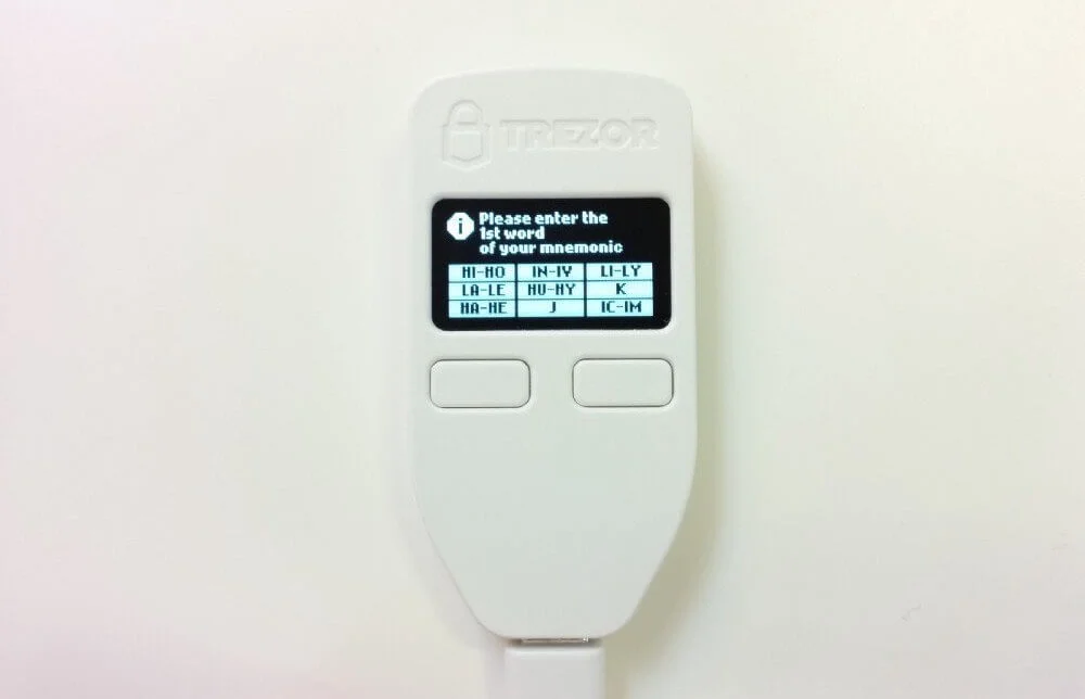 Trezor recovery seed